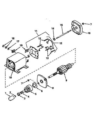 Starter motor no. 33605