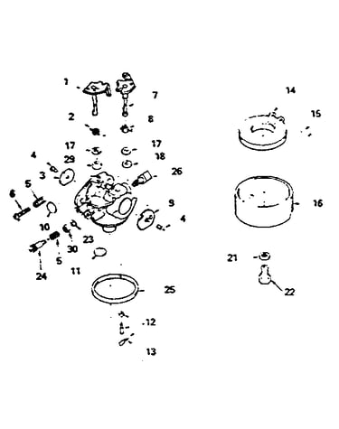 Carburetor no. 632222