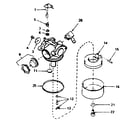Craftsman 143384142 carburetor diagram