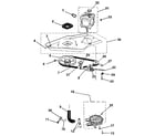 Kenmore 41789970100 washer drive system, pump diagram