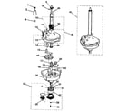 Kenmore 41789970100 transmission, water seal, lower bearing assy diagram