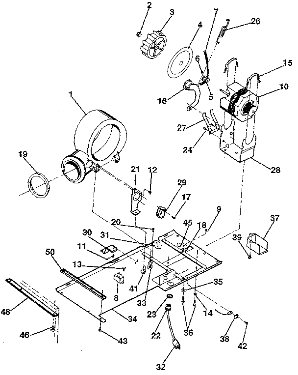 DRYER MOTOR, BLOWER, BELT