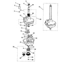 Kenmore 41789975100 transmission, water seal, lower bearing assy diagram
