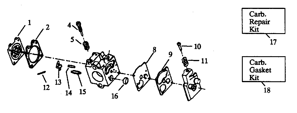 Carburetor ass'y. part #530-035262