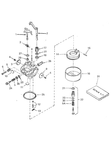 Carburetor no. 631453