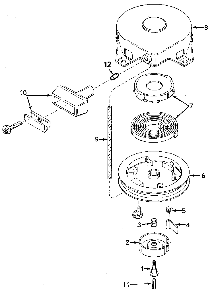 Rewind starter no. 590420a