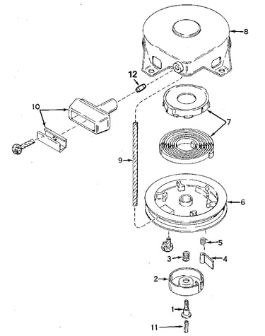 Rewind starter no. 590420a