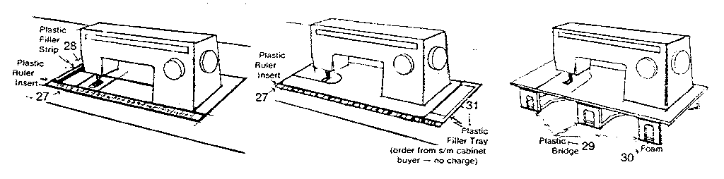 Plastic filler tray