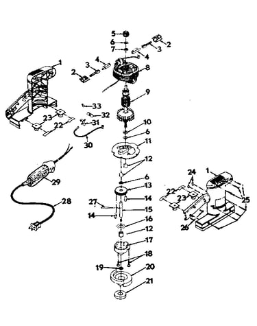Motor and housing assembly