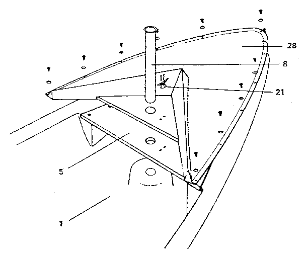 Splash deck with mounting hardware