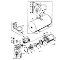 Craftsman 39040991 motor and pump assembly diagram