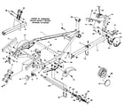 Sears 371619670 tongue roller and bracket assembly diagram
