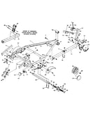 Tongue roller and bracket assembly