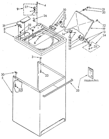 Top and cabinet