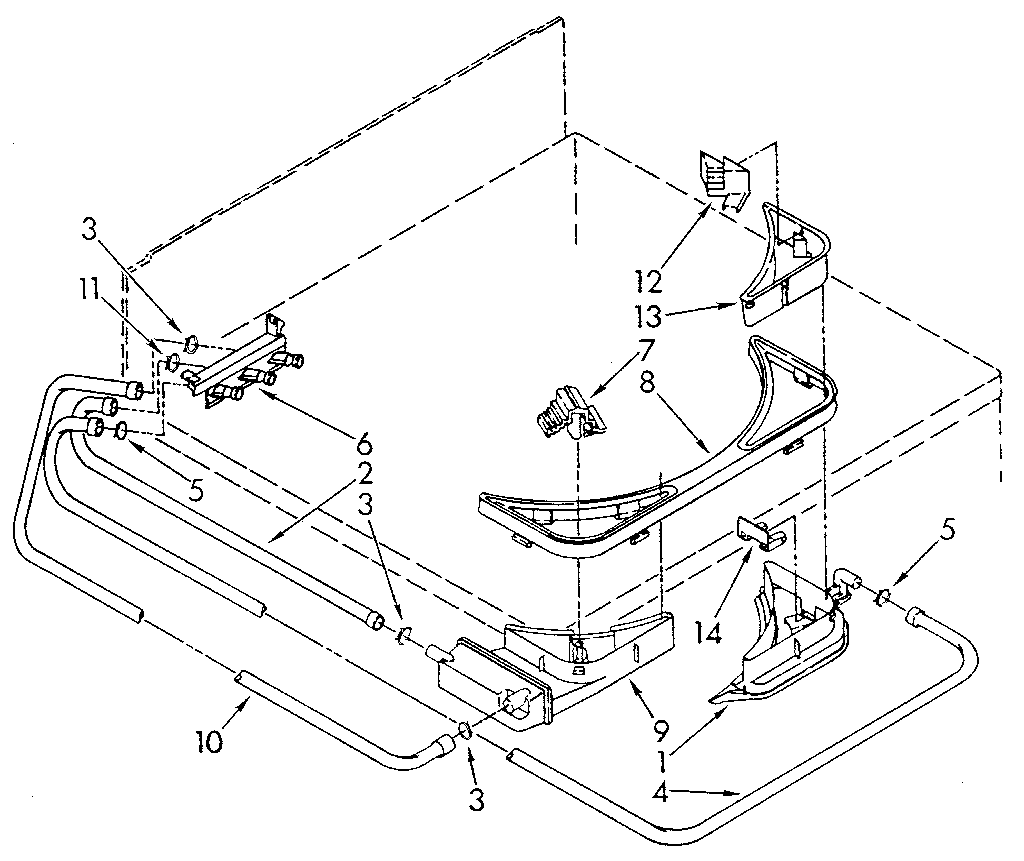 Bleach, detergent and rinse dispenser