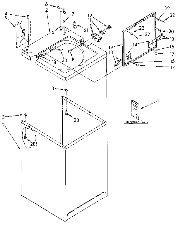 Top and cabinet