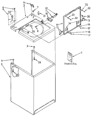Top and cabinet