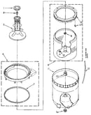 Agitator, basket and tub
