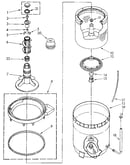 Agitator, basket and tub