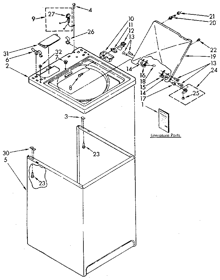Top and cabinet