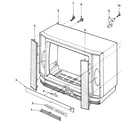 LXI 56442455950 cabinet front assembly diagram