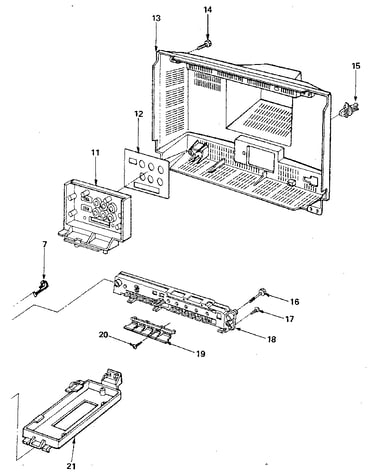 Cabinet back assembly