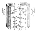 GE TFX19LKD doors diagram