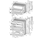 GE TBX18ZLG doors diagram