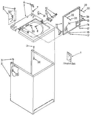 Top and cabinet