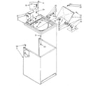 Kenmore 11082992110 top and cabinet diagram