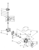 Brake, clutch, gearcase, motor and pump