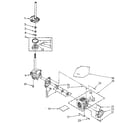 Kenmore 11082891310 brake, clutch, gearcase, motor and pump diagram