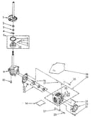 Brake, clutch, gearcase, motor and pump