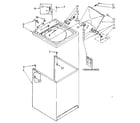 Kenmore 11082873120 top and cabinet diagram