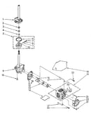 Brake, clutch, gearcase, motor and pump