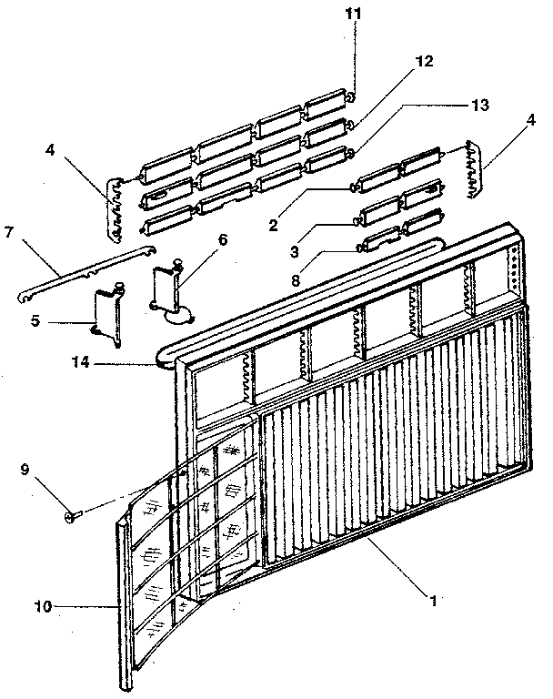 Cabinet and front panel
