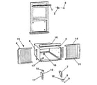 Kenmore 2538780990 window mounting & accessories diagram