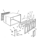 Cabinet and front panel