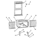 Kenmore 2538782591 window mounting & accessories diagram