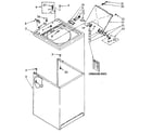 Kenmore 11082979300 top and cabinet diagram