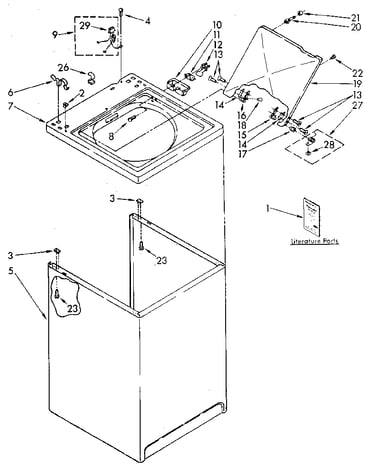 Top and cabinet