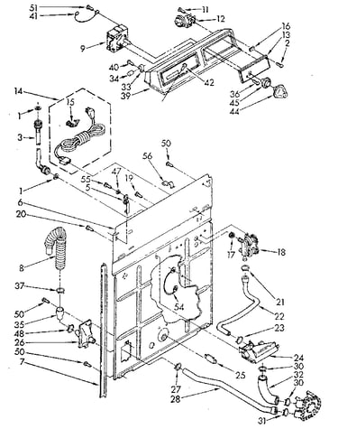 Console and rear panel