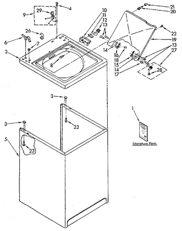 Top and cabinet