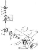 Brake, clutch, gearcase, motor and pump