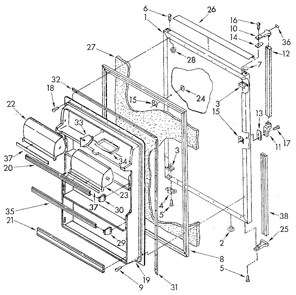 Refrigerator door