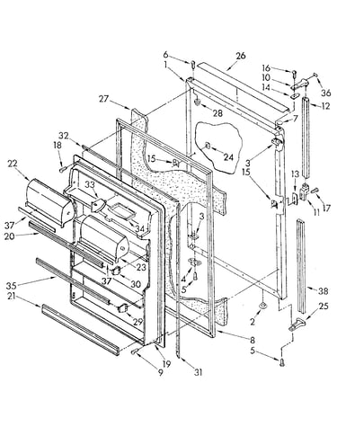 Refrigerator door