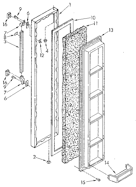 Freezer door