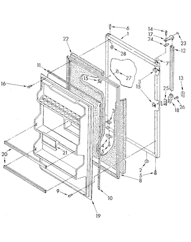 Refrigerator door