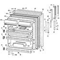 Kenmore 3638754412 fresh food door diagram