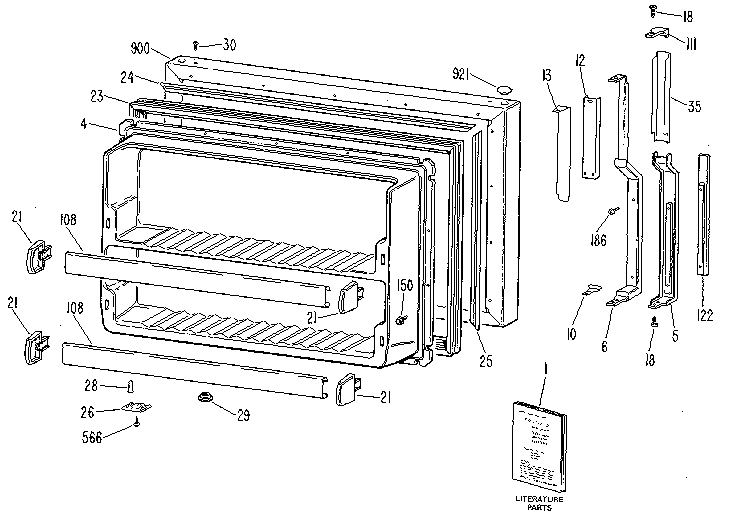 Freezer door